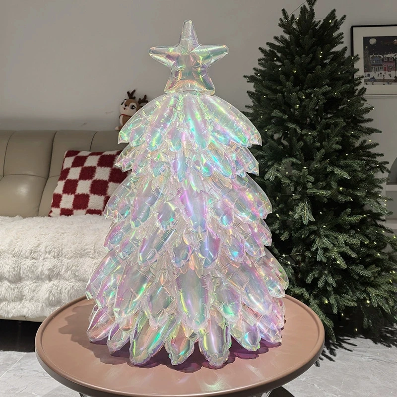 

New Magic Color Medium Christmas Tree Aluminum Film Balloon Christmas Eve Party Decoration Photo