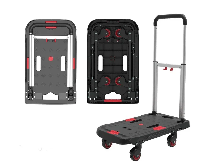 foldable platform trolley  Four-wheel transport truck