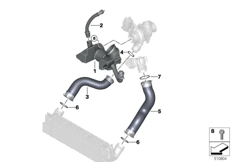 

1PC Sealing Gasket For BMW Cooling Water Hose O-Ring Sealing Gasket Turbocharger Condenser Hose Sealing Gasket OE# 13718596850