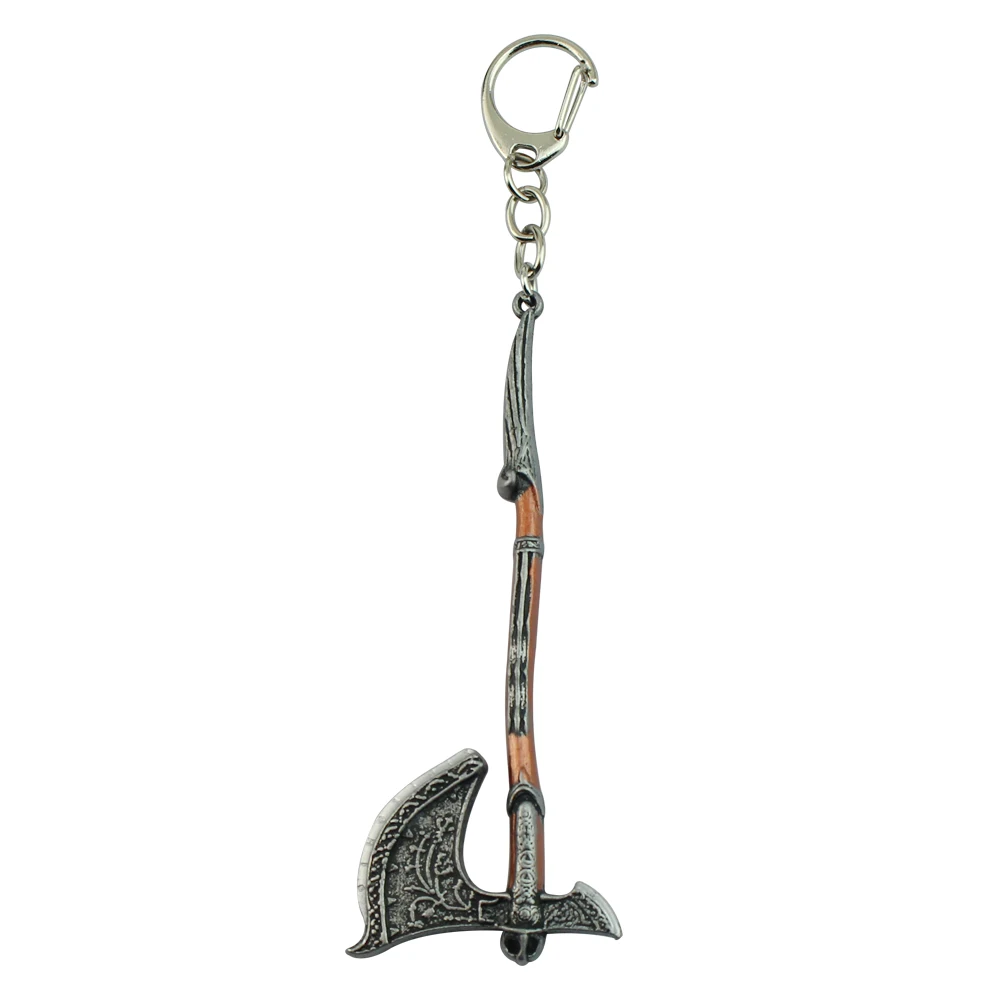 God of War Keychain Kratos Axe Leviathan Key Chain Keyring Blades of Chaos Swords Game Accessories Car Key Ring Pendant llaveros