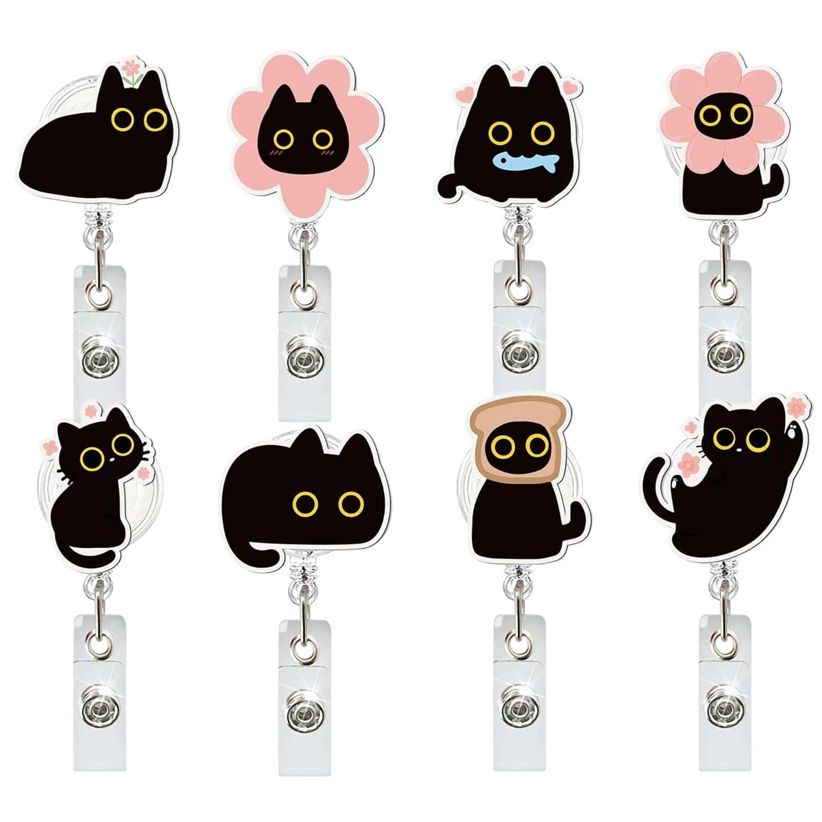 

Держатель идентификационного бейджа, безопасный поворотный зажим для бейджа, выдвижная катушка для бейджа для офиса, учителя, больницы