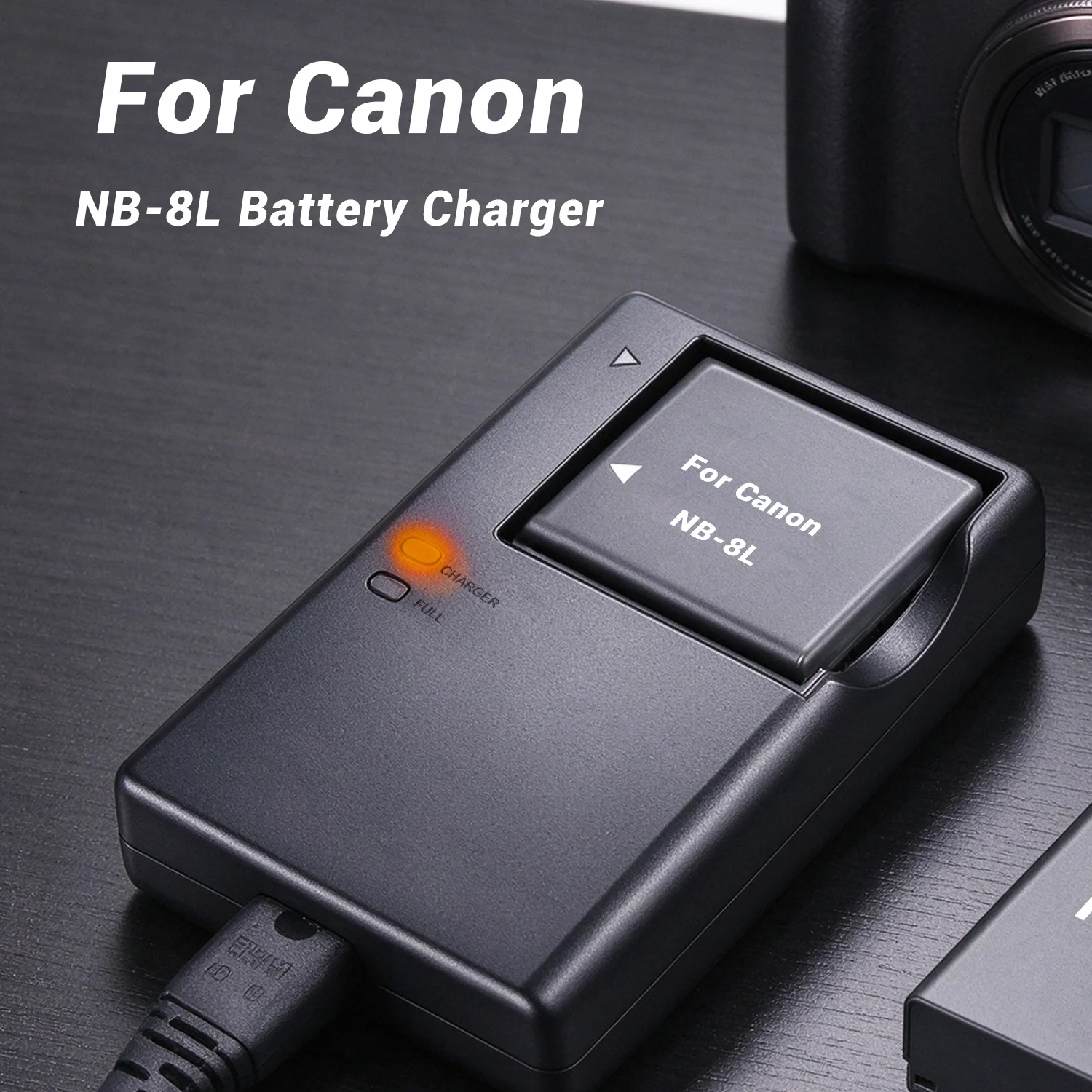 For Canon NB-8L NB8L Battery Charger-Compatible PowerShot A3000 IS, A3100 IS, A2200, A3200 IS, A3300 IS Cameras CB-2LAE Charger