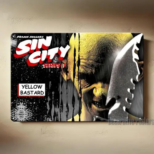 1p,Sin City Retro Movie Metal Poster Tin Sign -  20x30cm Plate