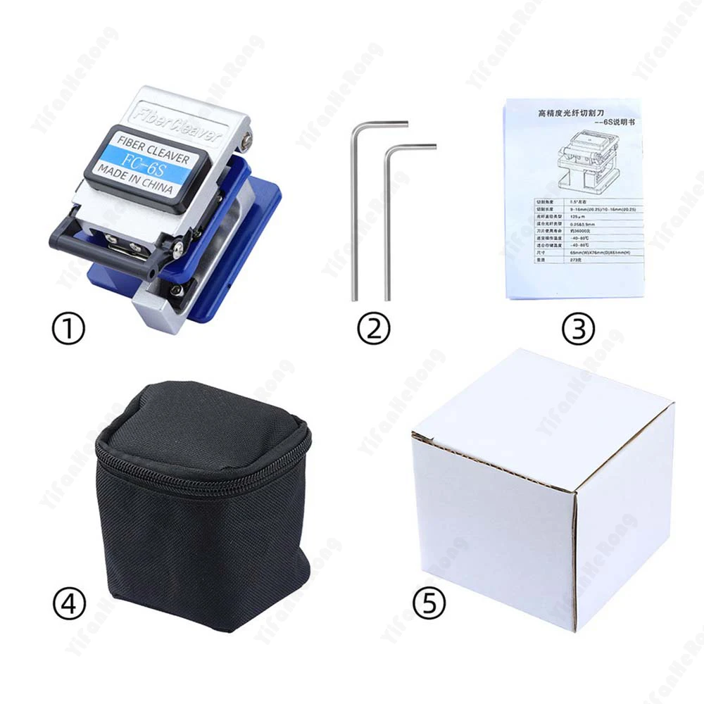 FTTH Fiber Cutter 12 Surface-Blades Optical Fiber Cable Cutting Tool Knife FC6S Fiber Cleaver