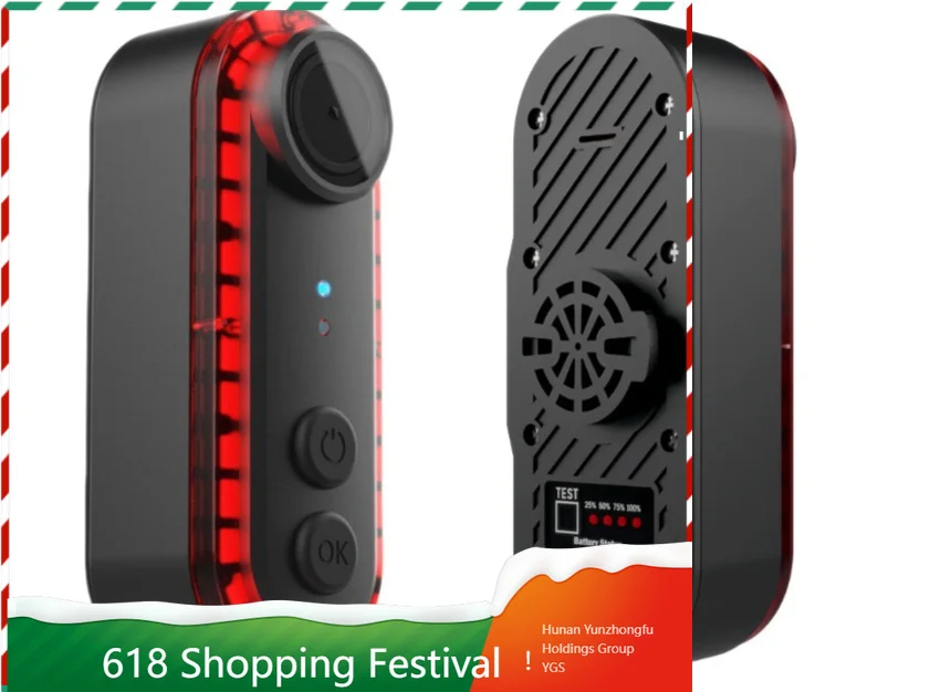 

2 In 1 Bike DVR Camera Tail Light Waterproof Riding Warning Lamp for Two Wheel Vehicles