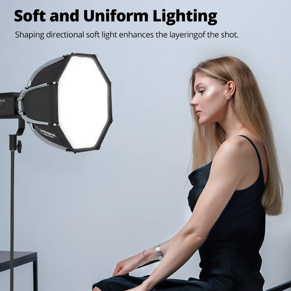 AMBITFUL PS22 PS30 Softbox Mini Bowens Mount COB Light Octagon Softbox Mini Bowens Mount Matt Box
