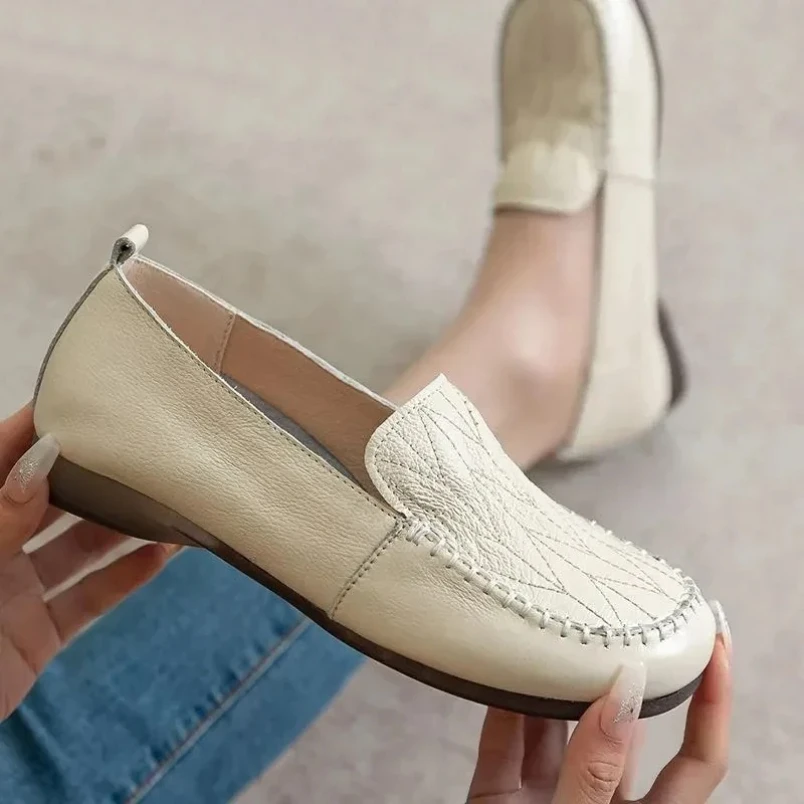 2025-women-real-leather-shoes-moccasins-mother-loafers-soft-flats-casual-female-driving-ballet-footwear-comfortable