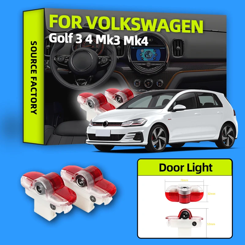 

2026 Для VW VOLKSWAGEN Новый светодиодный проектор с логотипом приветствия двери автомобиля Ghost Shadow Light Аксессуары для VW Golf 3 4 Mk3 Mk4 Jetta Tour