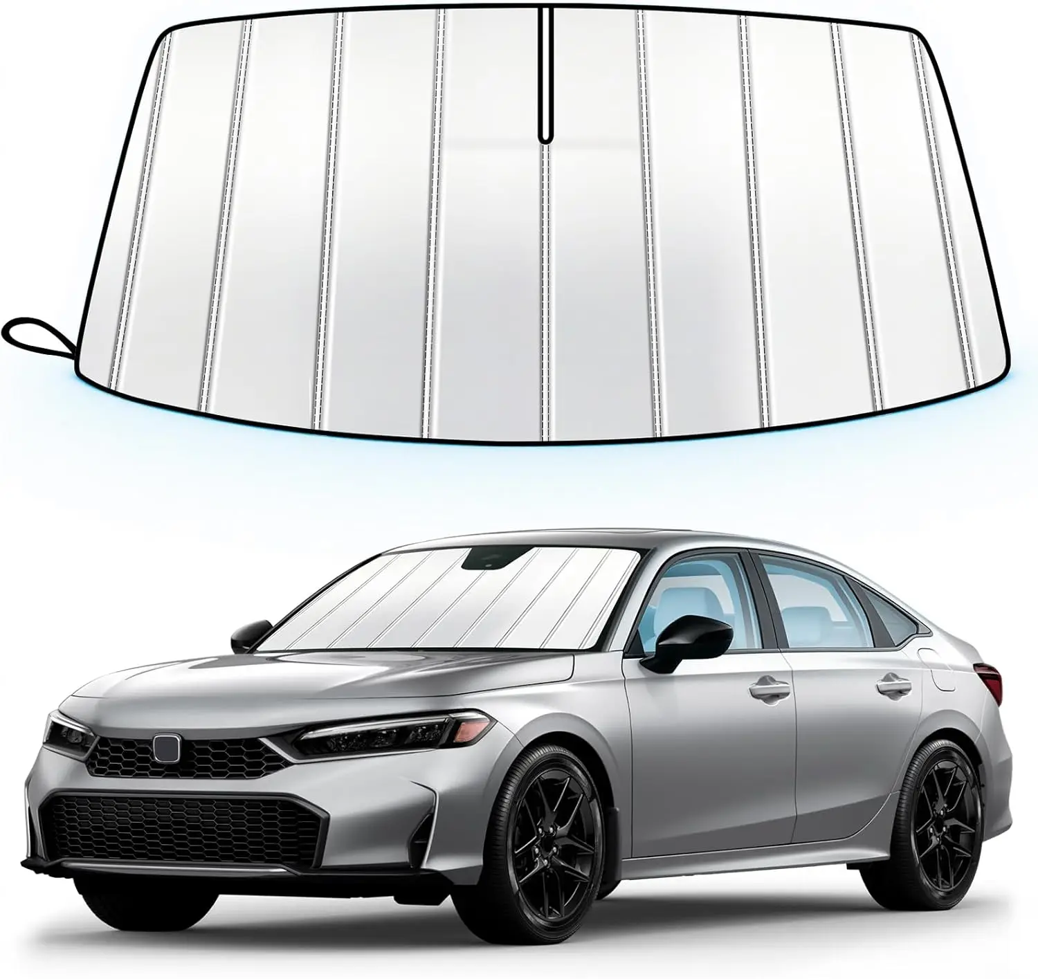 

Windshield Sun Shade for Honda Civic 2022-2026 - Custom Fit Accordion
