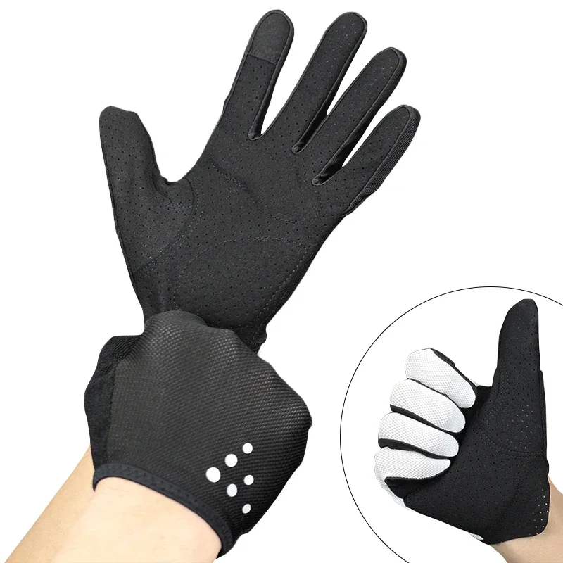 Full Finger Cycling Gloves Men Women Dot Bike Gloves Ciclismo@GetMapping the Best Protection