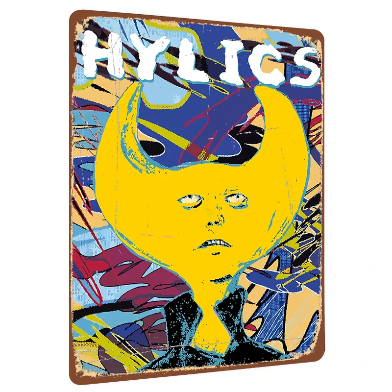 Abstract Art HYLICS Game Theme Metal Iron Painting Living Room Study Decorative Creative Home Wall Hanging