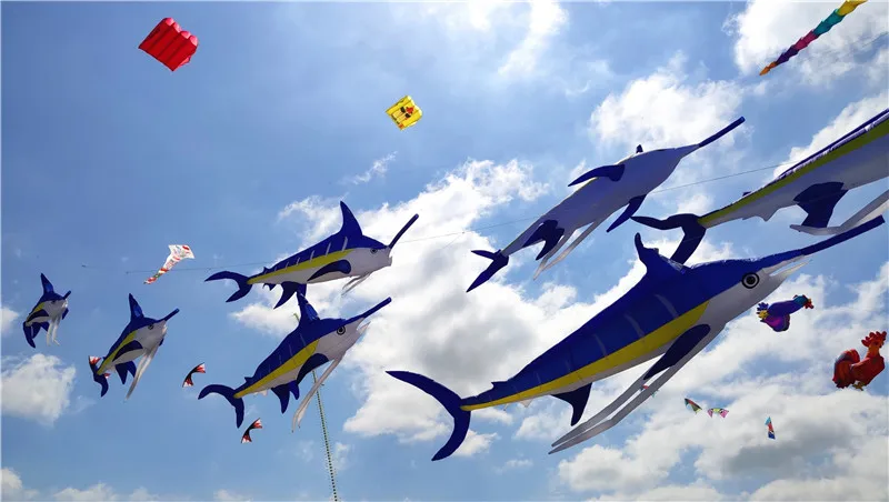 Marlin fish kite flying soft kites for adults flight kite novelty toy air bounce papalote Inflatable toys cometas de viento fun