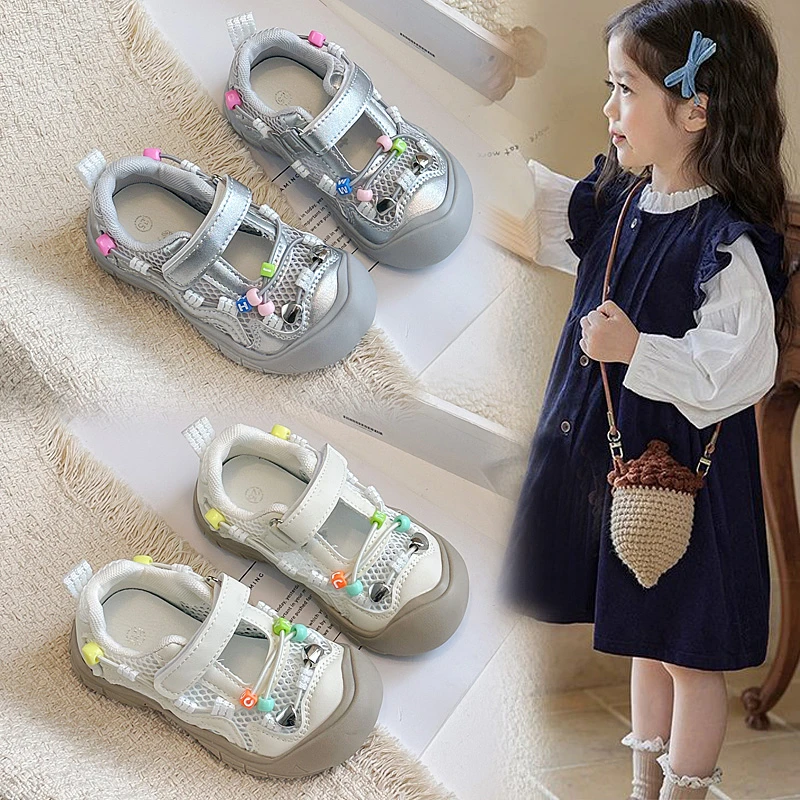

YUYIN Toddler Girl Walking Breathable Sandals Children's Closed-Toe Sandals Kids Boys Girls Non-Slip Soft Casual Sports Shoes
