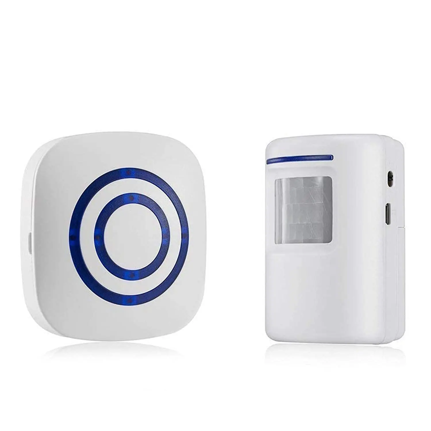 

Motion Sensor Alert Alarm Detector, Home Security Visitor Door Entry Chime Wireless Doorbell with Quality Sound & LED