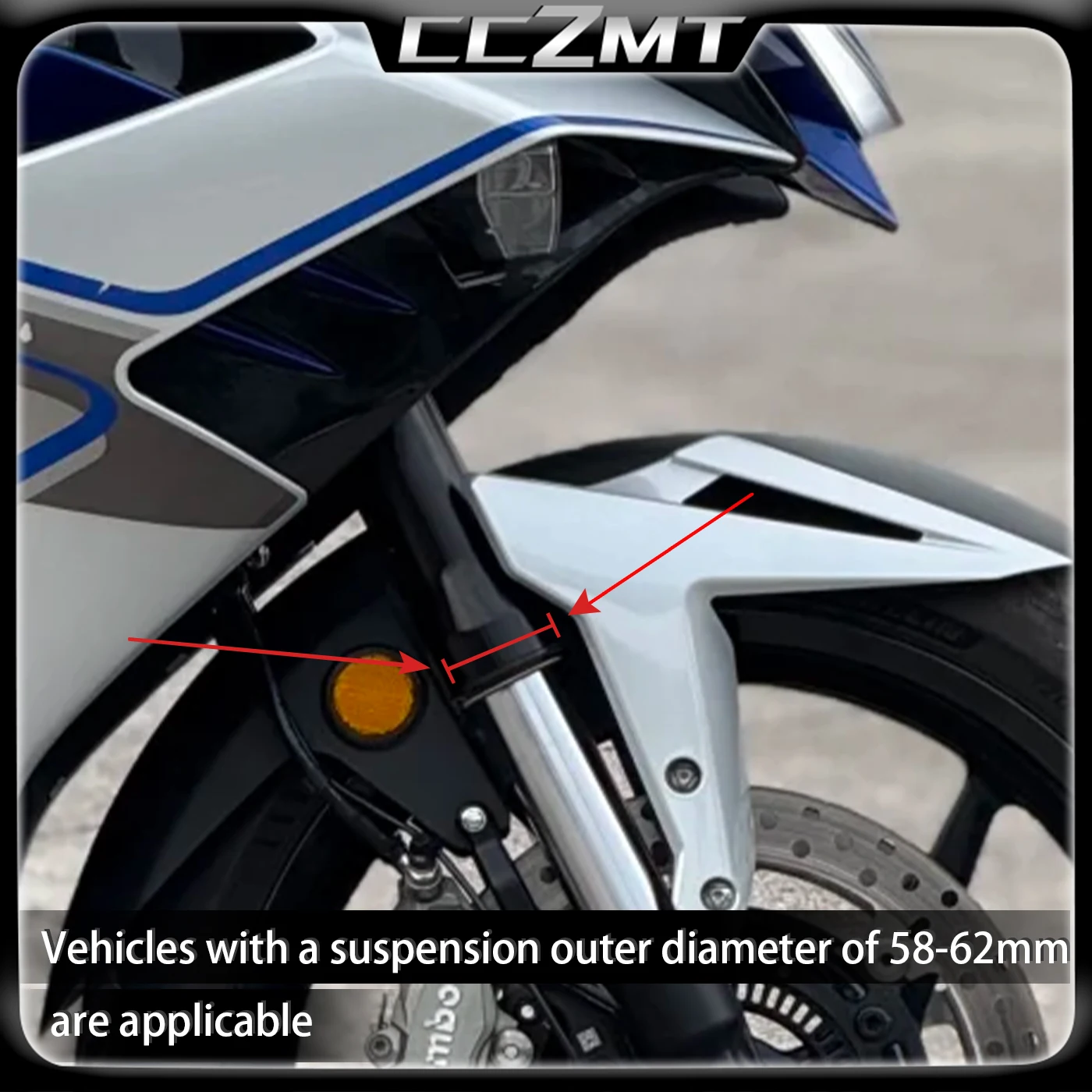 لهوندا CB350 GB350S CB 350 gb350s امتصاص الصدمات الثابتة الجناح الجانب الجناح لوحة توجيه تقليد دراجة نارية العالمي الثابتة الجناح