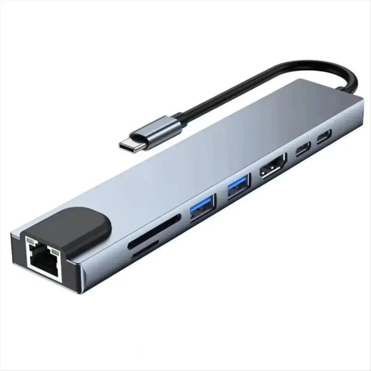 [VALUE PACK] USB C HUB Type C Adapter with 4K -Compatible 87W PD C 8 Port Docking Station for Pro Air USB C Laptop