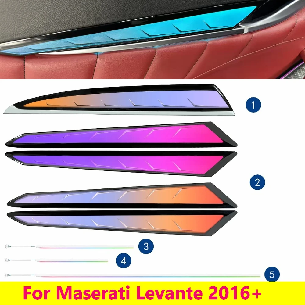 

LED Car Inner Ambient light For Maserati Levante 2016+ Dynamic Ambient Lamp Original Car 1:1 Mold Kit APP Control