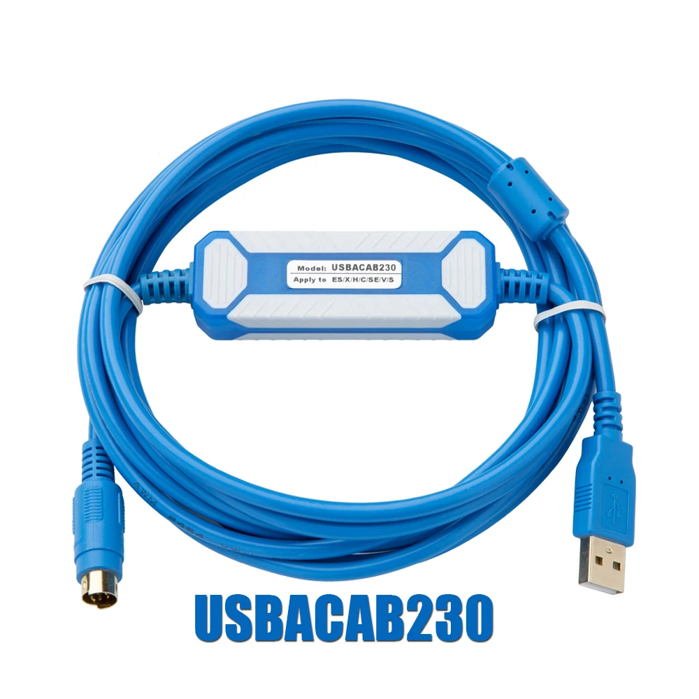 USB-ACAB230สำหรับ Delta PLC สายโปรแกรม USB ไปยัง RS232อะแดปเตอร์สำหรับ USB-DVP ES EX EH EC SE SV SS Series