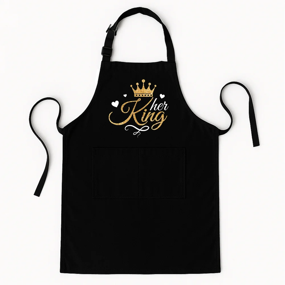 Cooking Kitchen Apron Couples Women Men Chef Gifts For Valentines Day Kitchen Barbecue Tablier Cuisine for Cooking Baking AP-007