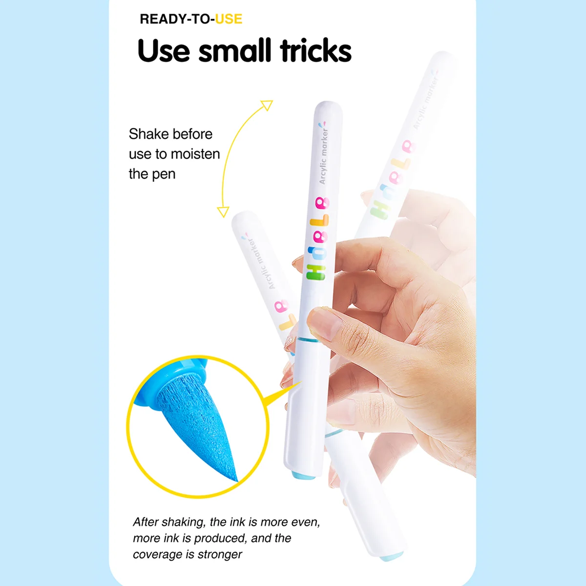 مجموعة أقلام تحديد أكريليك 72/120 قطعة/صندوق، قلم ألوان مائية بتصميم مبتكر ناعم، أساسيات رسم جرافيتي فنية جميلة للمدرسة