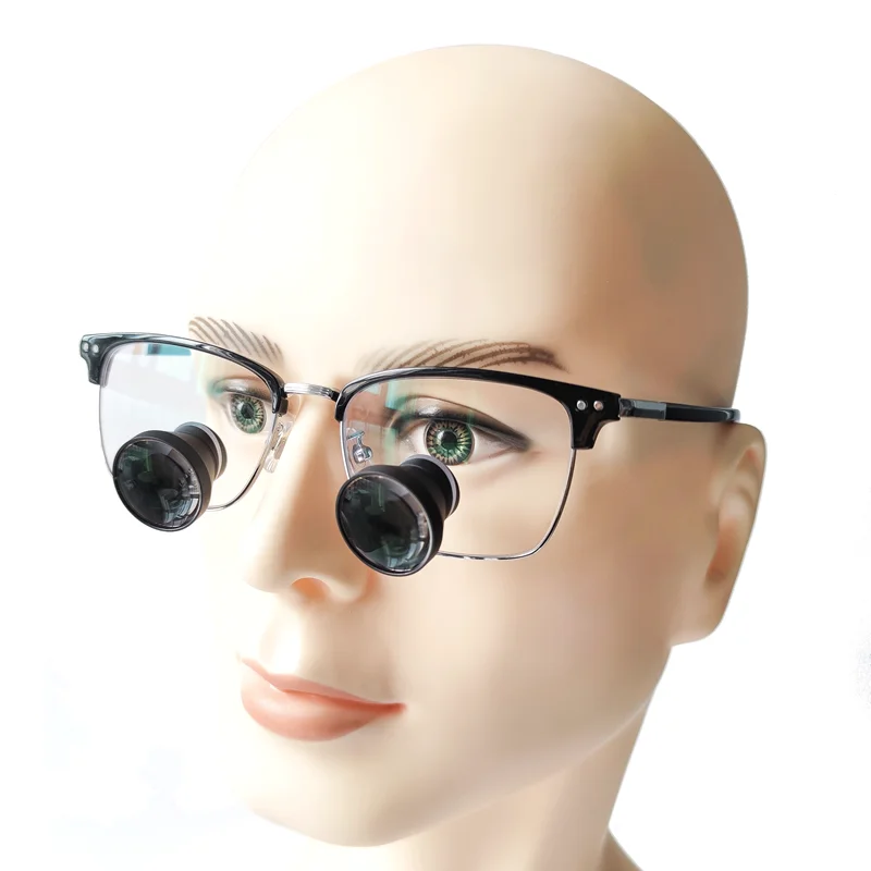 Customized TTL 2.5X 3.0X 3.5X Dental Loupes Ultra-light Medical Surgical Binocular Lupa Magnifier Lupa with Prescription Lenses