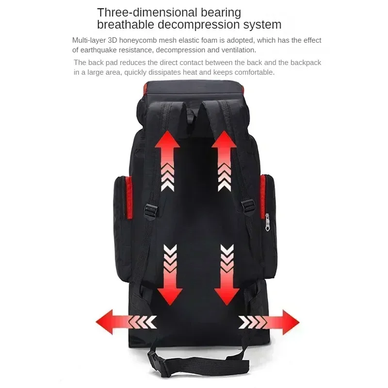 70L Travel Backpacks Outdoor Unisex Camping Backpack Men Tactics Sports Mountaineering Fishing Water proof