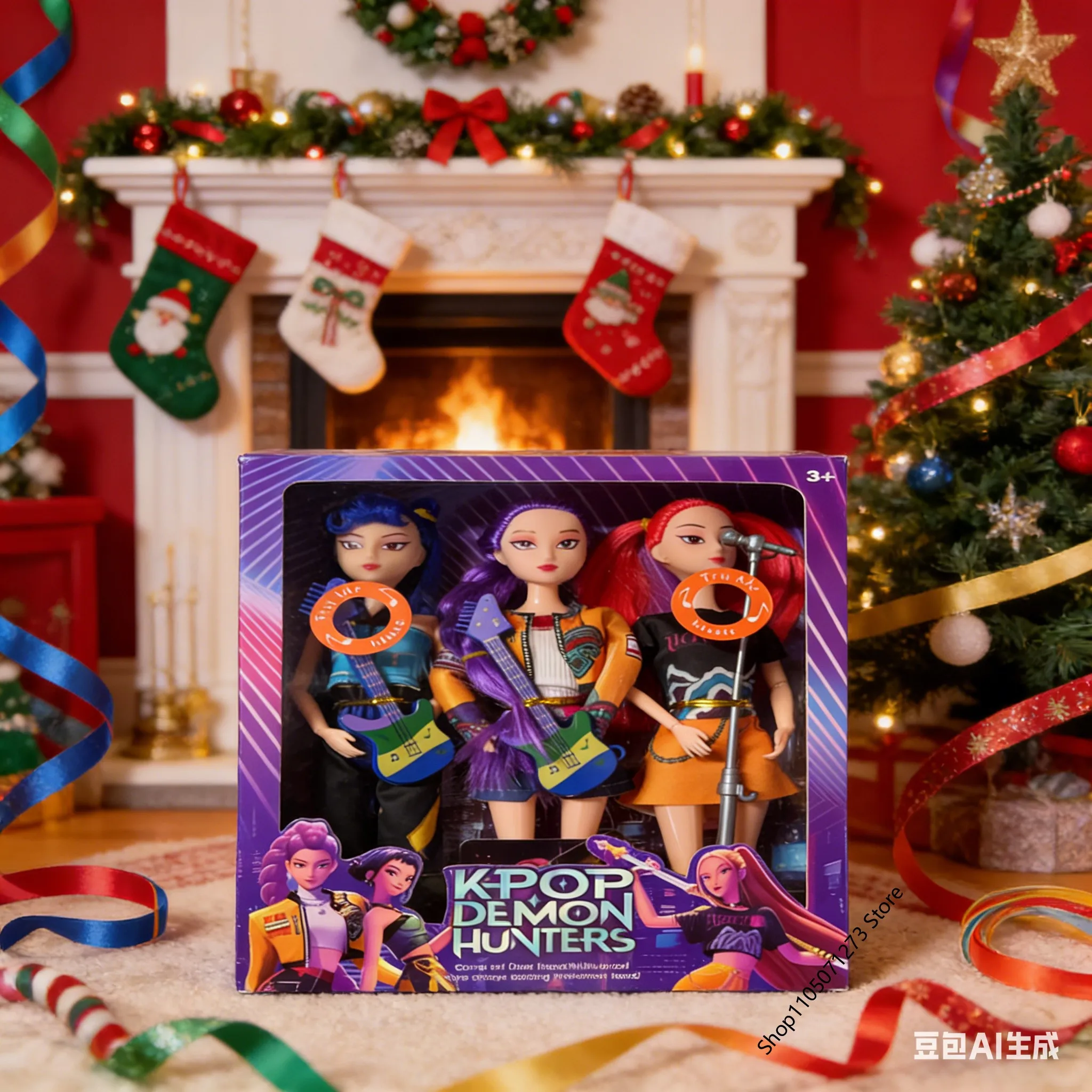 Anime dos desenhos animados kpop menina grupo música anime rumi mira zoe figuras de ação com modelo música decoração brinquedo crianças aniversário presente natal