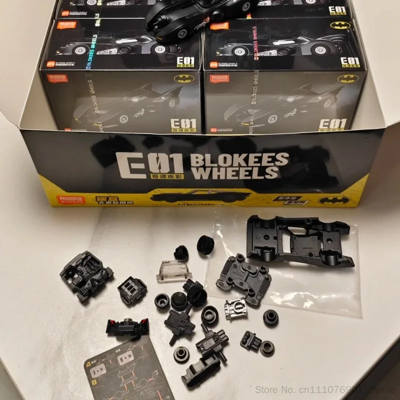 Blokees Batman Batmobile E02 Wheels Blind Box Building Block Car Dark Knight Gotham DC Comic Collectible Vehicle Model Toy Gift - view 6