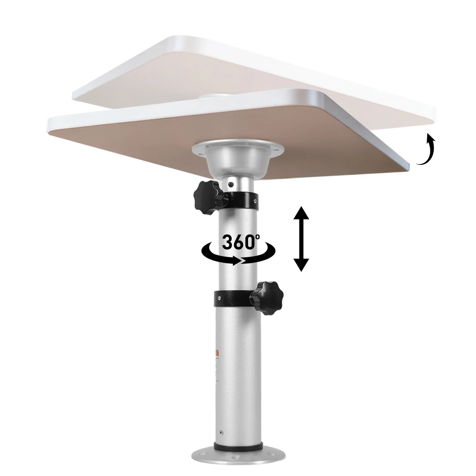 

3-Level Pneumatic Table Leg Base Adjustable Stand Base Space Saving RV Table Pedestal Stand Leg for RV Marine Boat Marine Yacht