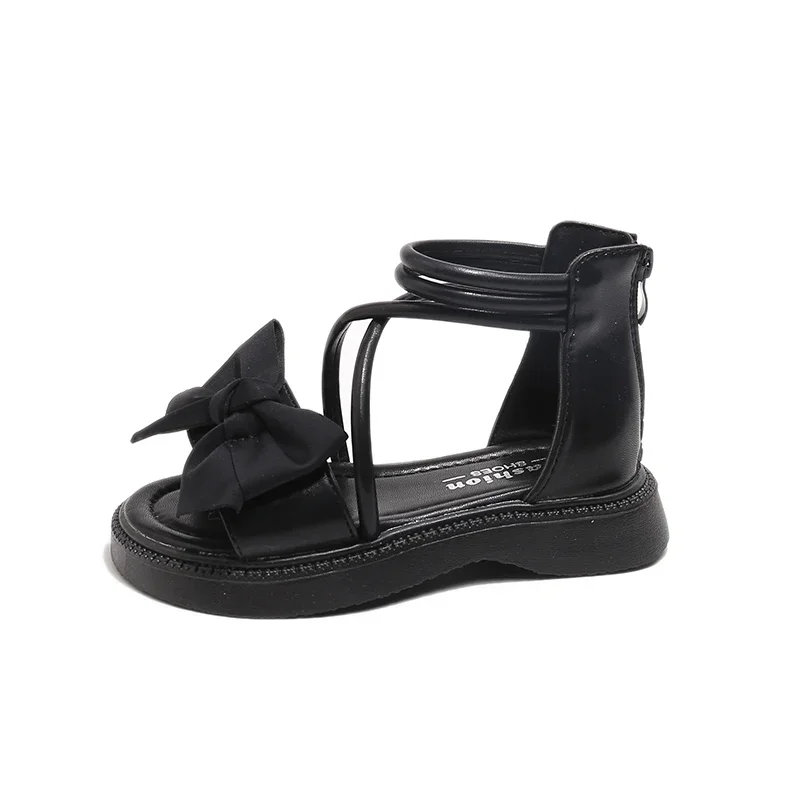 

Children Fashion High-top Sandal Summer School Little Girl Roman Sandals Sweet Bowknot Kids Causal Princess Gladiator Sandals