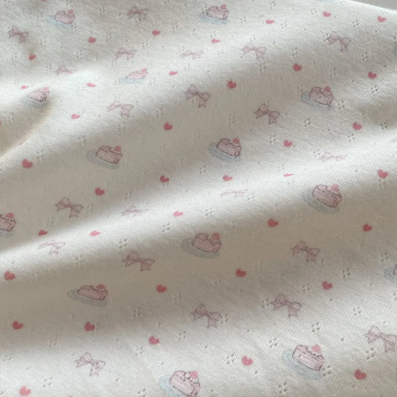 Elastic Knitted Cotton Fabric Cute Pajamas Skirts Clothes Sewing Handmade Fabrics
