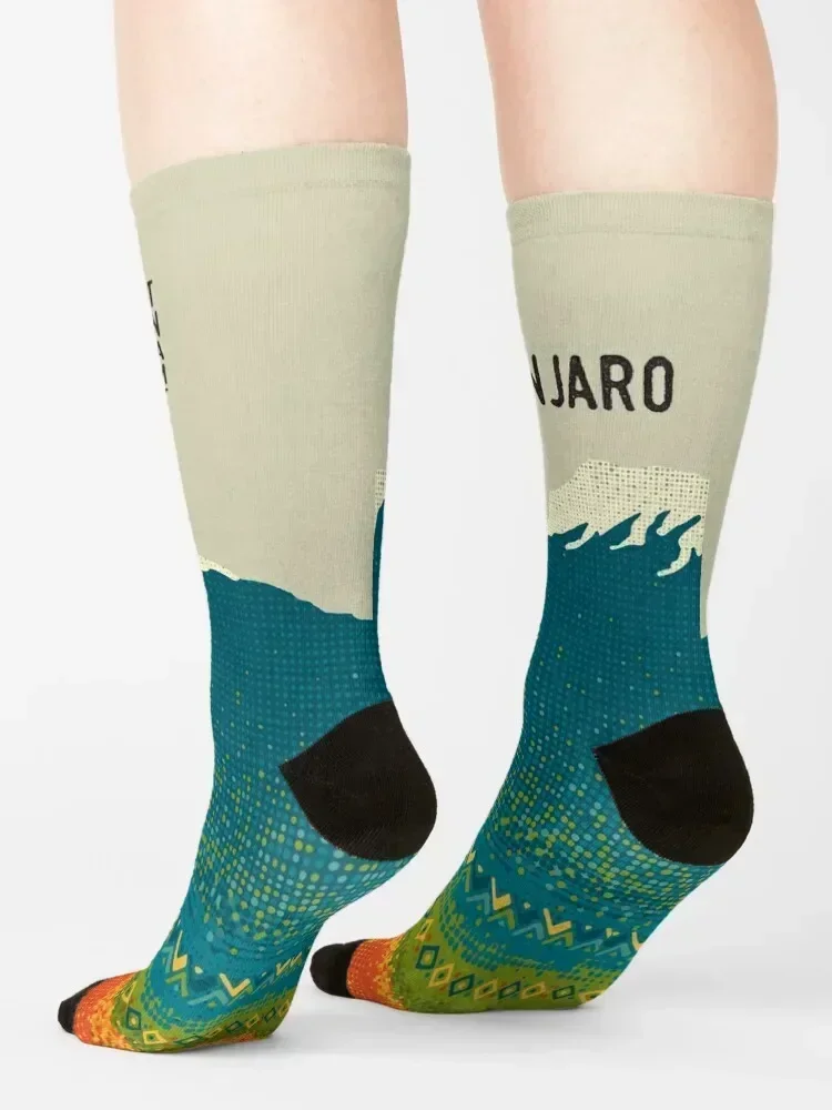 Mount Kilimanjaro Socks football New year's valentine gift ideas retro Women's Socks Men's