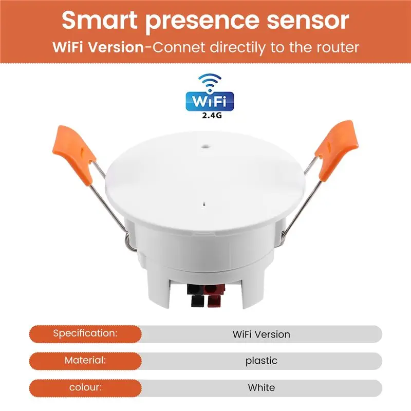 Hot-Wifi-24G Smart Human Presence Sensor With Luminance Detection Accuracy Tuya Intelligent Human Micromotion Sensor