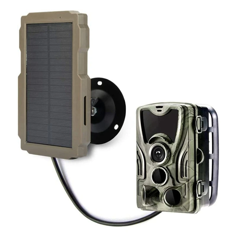 Outdoor Trail Camera Solar Panel Waterproof 3000Mah 6V-12V Rechargeable Solar Charger For Hunting Camera