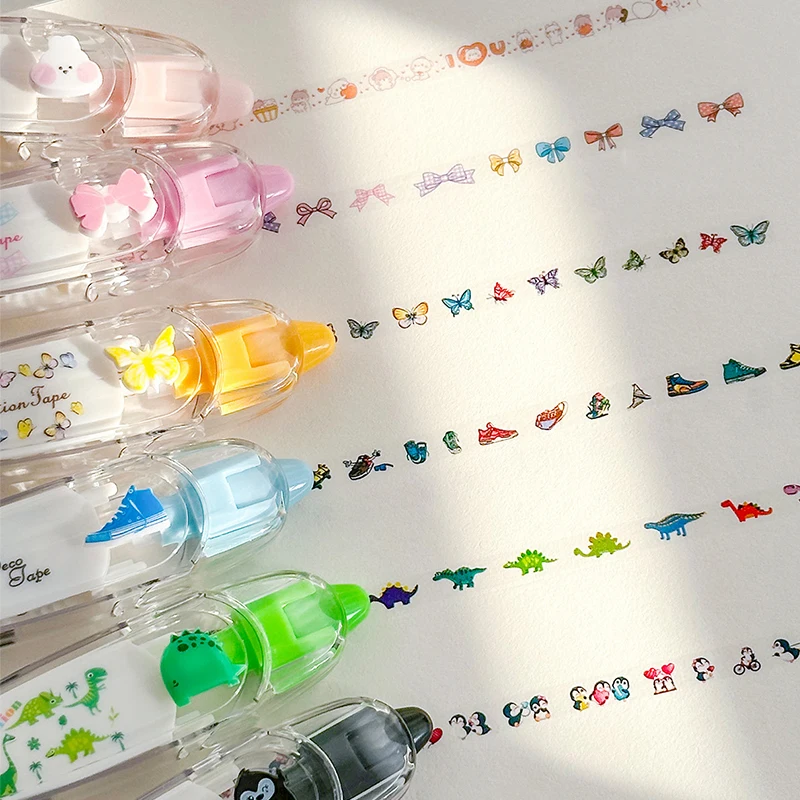 5pcs Cute DIY Patterned Decorative Design Correction Tape - Perfect for Decorating Diaries and School Supplies