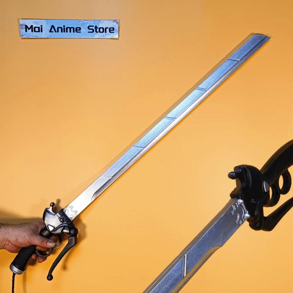 100cm 미카사 아커만 카타나 실물 크기 카타나 사무라이 애니메이션 진격의 거인 코스프레 소품 검 닌자 나이프 무딘 칼 장난감 선물