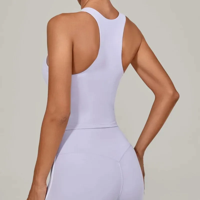 

Women's Yoga Vest Loose and Breathable Beautiful and Bare Back Quick Drying Yoga Top Outdoor Fitness Running Casual Vest