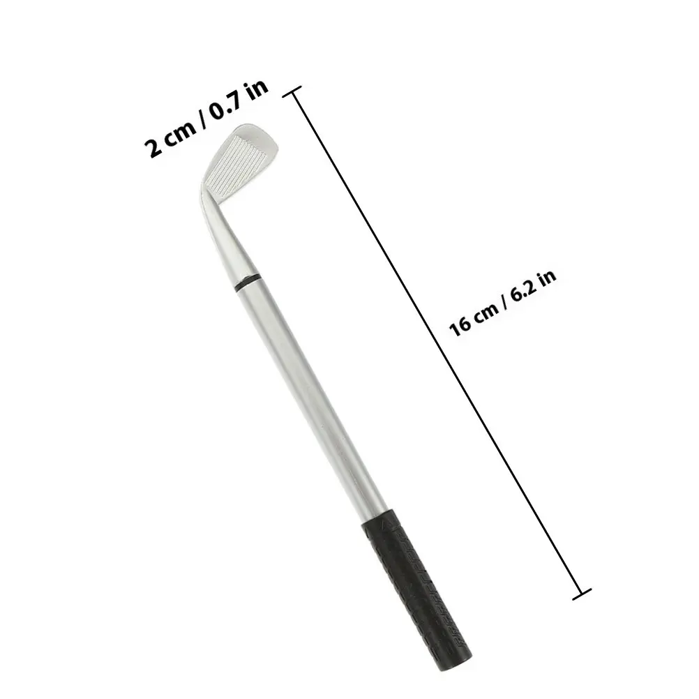 5Pcs Metal Golf Ballpoint Pen Set Simulation Club Design Fun Desktop Putting Game Office Gifts Student Awards Funny Coworker