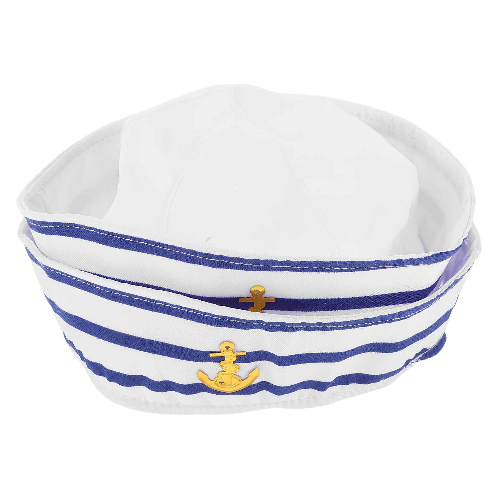 2pcs Captain Hat Sailor Hat Cosplay Costume Adult Boat Party Hats Stage Durable Polyester Lightweight