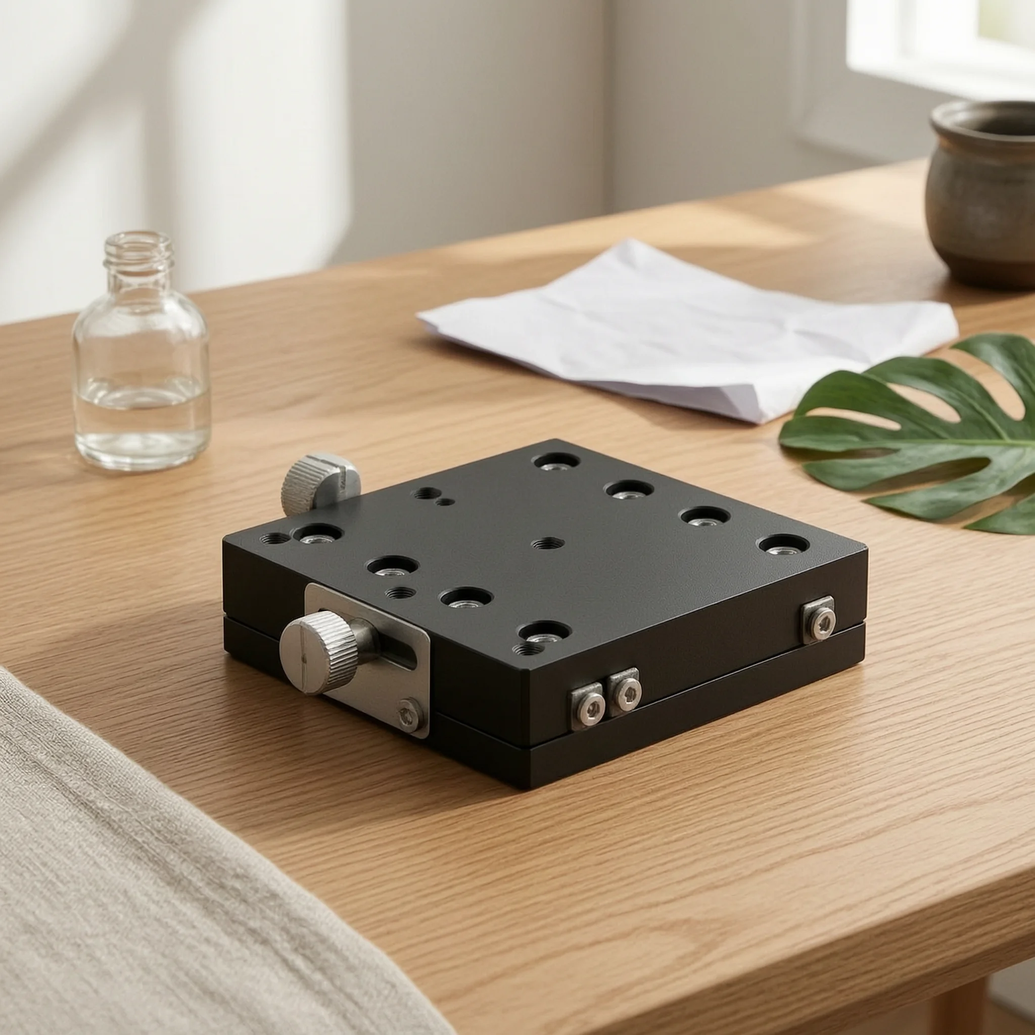 Linear Stage with Micrometer Screw Compact Manual Translation Stage Manual Slide Table Adjustable Displacement Platform Stable