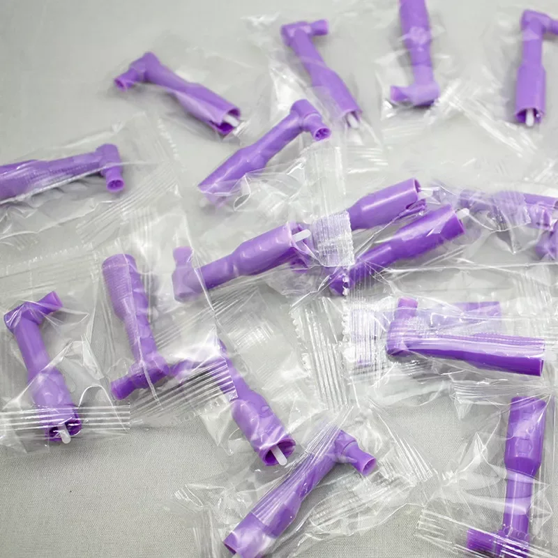 100pcs Dental Disposable Pro Angle Prophy Angles Cup Purple/blue Color d for Universal/ Straight Low Speed Handpieces