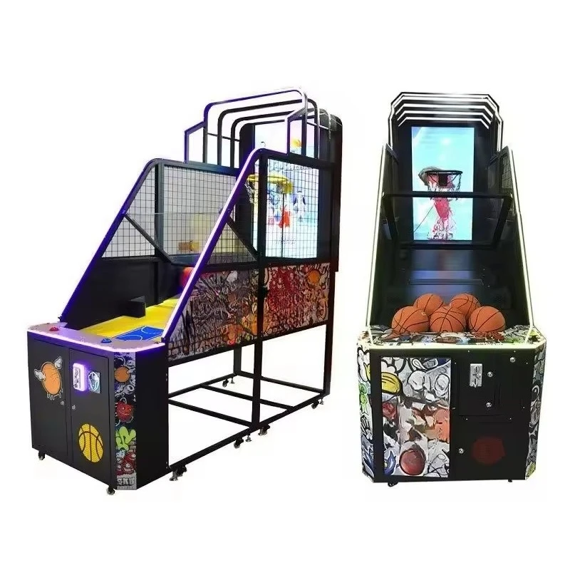 Hot Sale Coin Operated Arcade Game Machine Basketball Shooting Basketball Machine Hot Sale Basketball Shooting Trainer