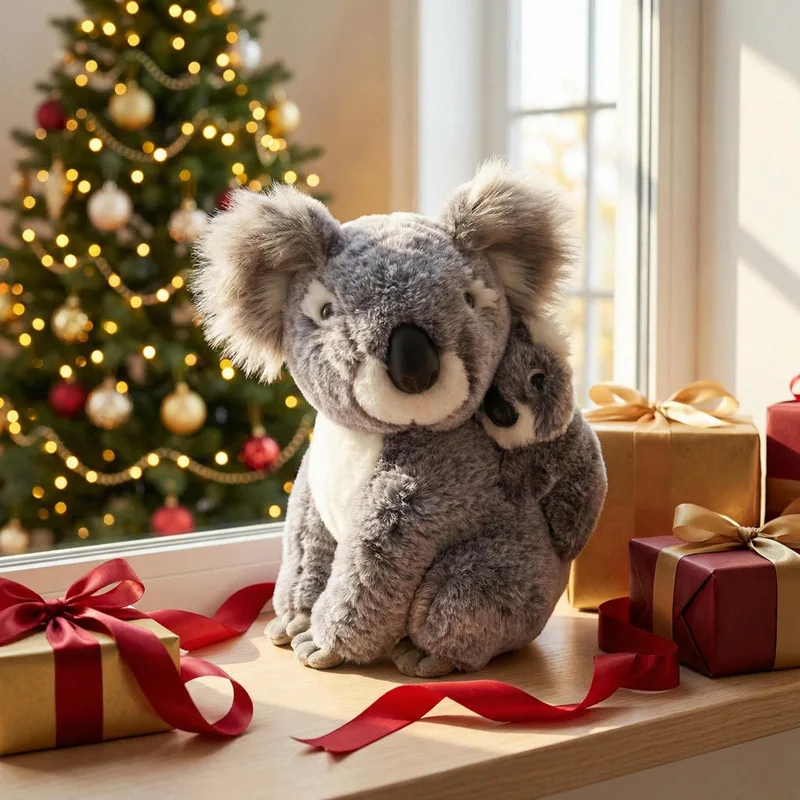 

Милые плюшевые игрушки-коалы из Австралии, пушистые плюшевые куклы-мать и дитя, мягкие подушки-животные для подарка другу на день рождения или Рождество