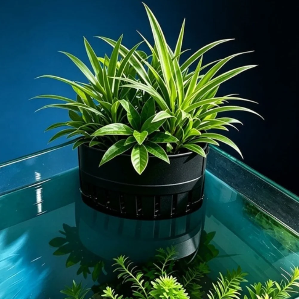 For Maximizing Tank Space Transparent Aquarium Corner Plant Pot Transparent Corner Plant Pots Aquarium Decoration