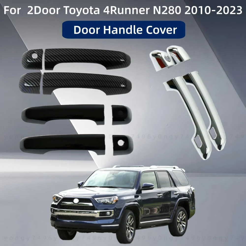 

Car Modification Accessories Door Handle Cover Trim Paste Style Carbon For 2 Door Toyota 4Runner N280 2010 2011 2012 2013-2023