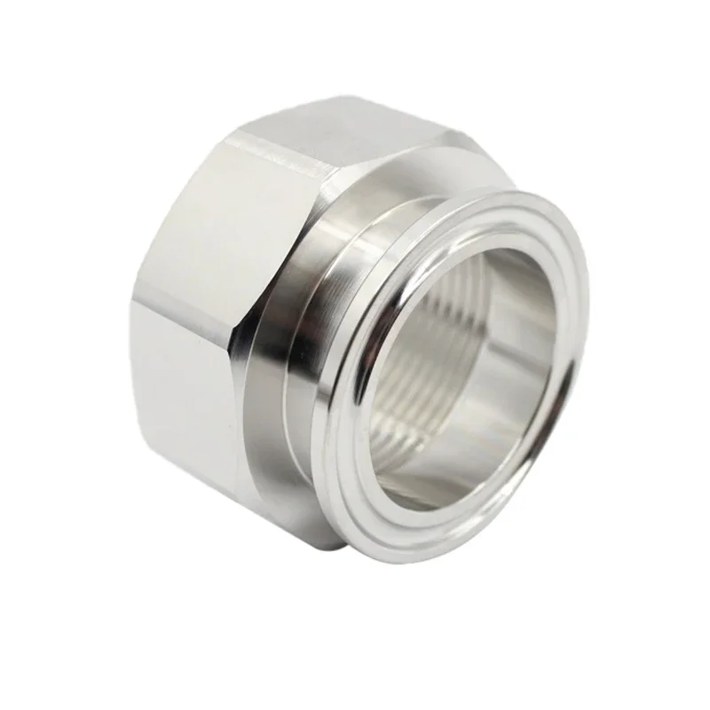 

1/4" 3/8" 1/2" 3/4" 1" 1-1/2" 2" BSPT Female x 0.5" 1.5" 2" Tri Clamp Connector Pipe Fitting 304 316L Stainless Steel Sanitary