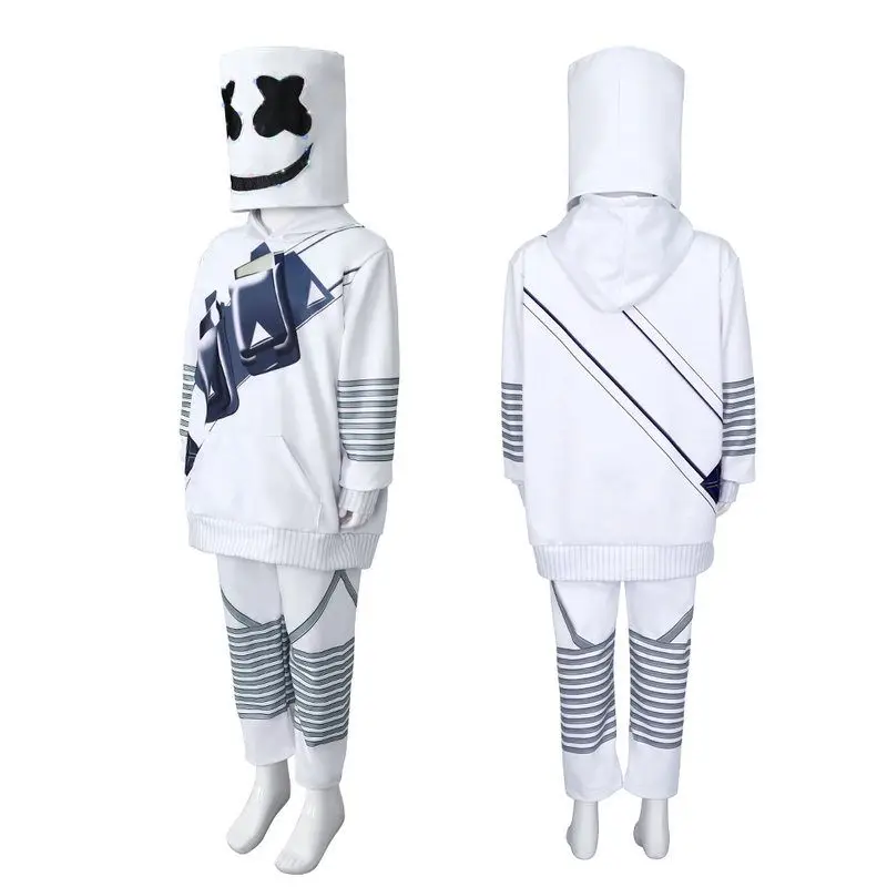 طقم سترة هالوين بتصميم دي جي وحلوى القطن والمارشميلو، زي تنكري للعروض الموسيقية الإلكترونية على المسرح، أزياء نسائية #2