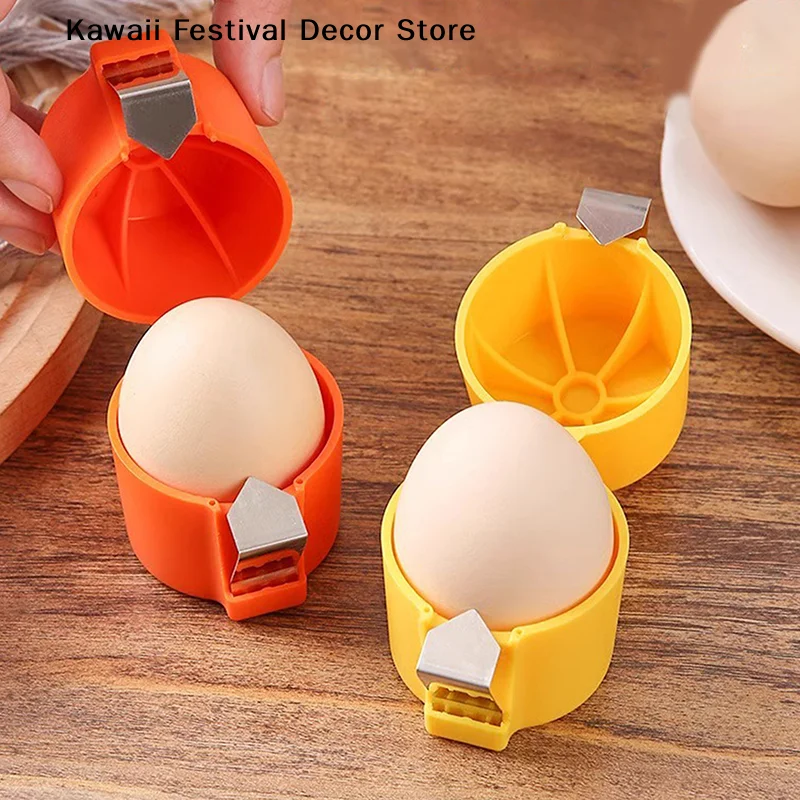【K】1pcs Multifunctional Egg Shell Opener Handheld Egg Cracker Separator Tool Eggshell Cutter Easy Open Kitchen Gadget for  Egg