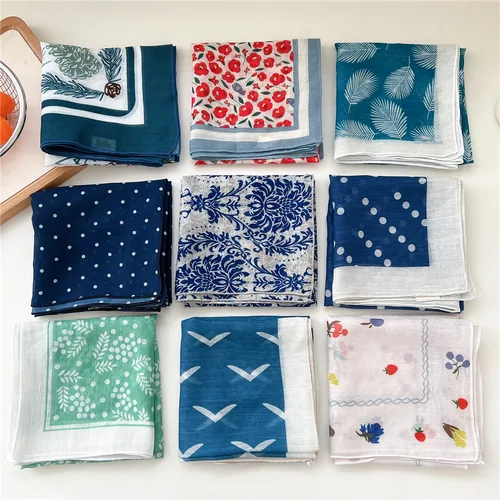 Imagen 2 del producto 58*58 cm señoras dulce bufanda para el cabello bufandas cuadradas pañuelo para la cabeza pañuelos turbante chal envoltura diadema diadema