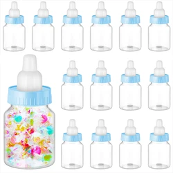 12pcs Feeder Style Candy Bottle Baby Shower Favors Pink/blue Fillable Mini Bottle Candy Gifts Boy Girl Newborn Baptism Birthday
